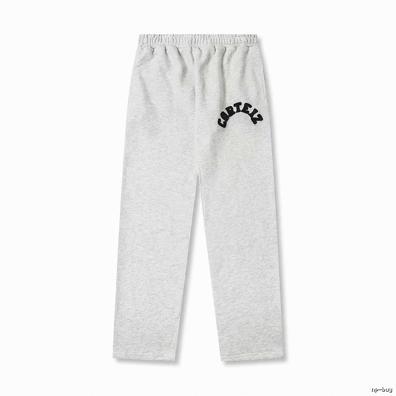 Corteiz minimalist light gray sweatpants