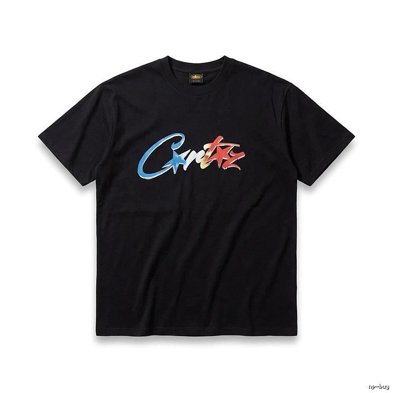 Corteiz Printed Trendy Black T-shirt