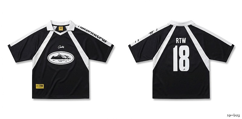 Corteiz RTW Series Sporty Black Short-sleeve Shirt
