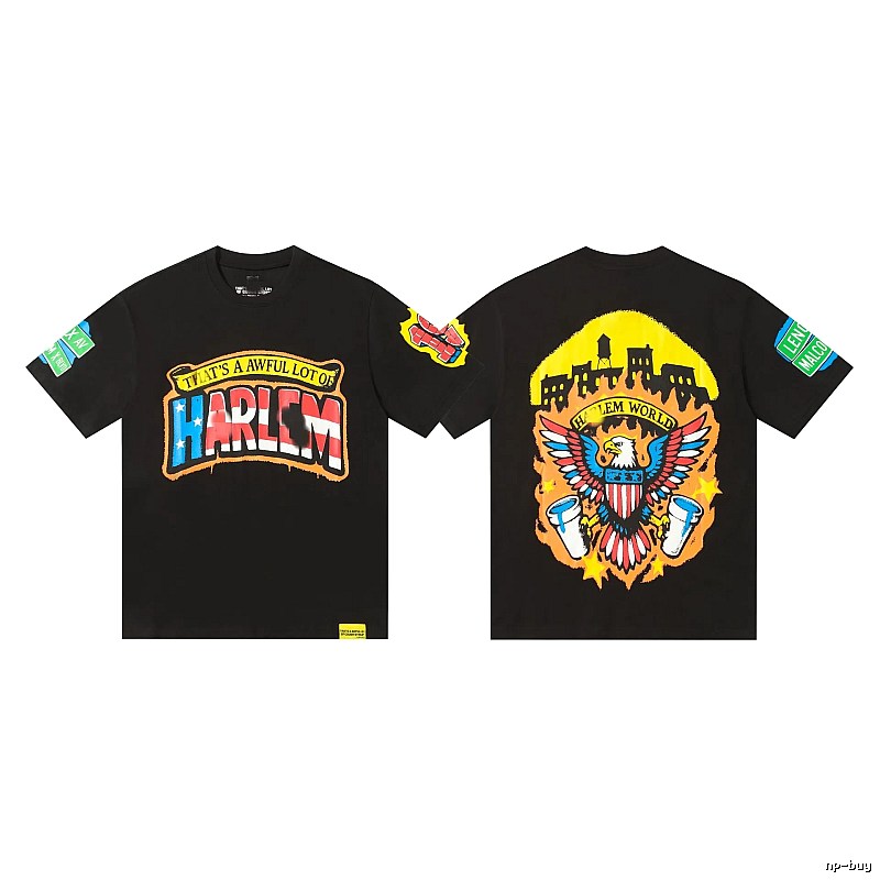 COUGH SYRUP Harlem American Street Black T-shirt