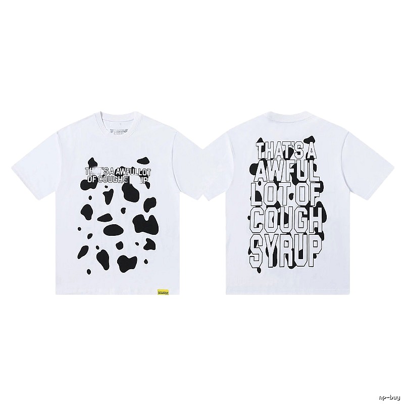 COUGH SYRUP Print Street Style White T-Shirt