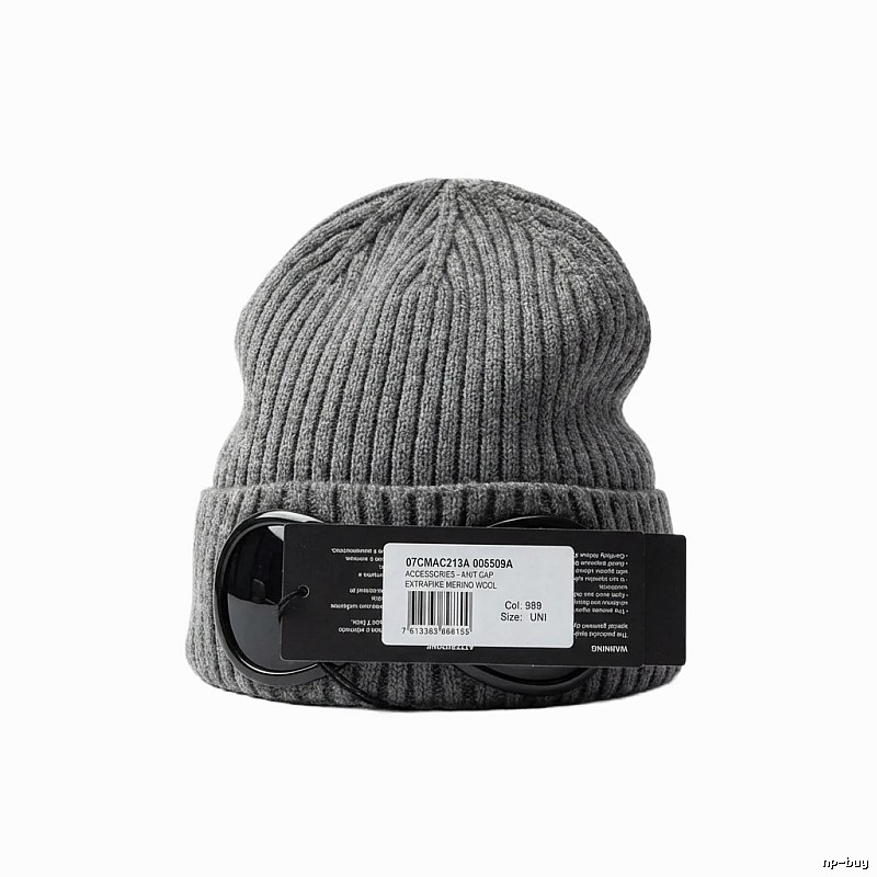 C.P. Knitted Simple Style Grey Hat