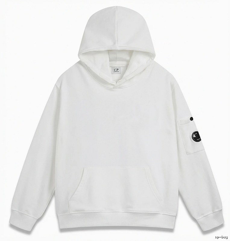 C.P. minimalist style white hoodie