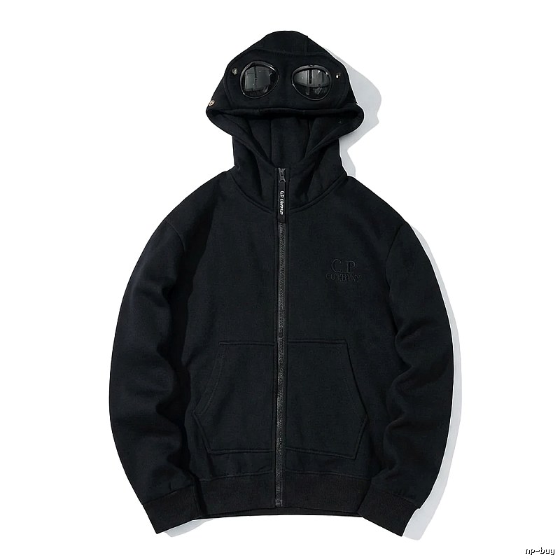 C.P. retro-style black hoodie