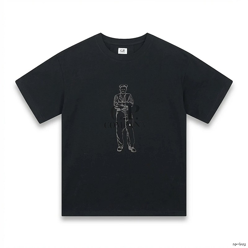 C.P. retro style black T-shirt