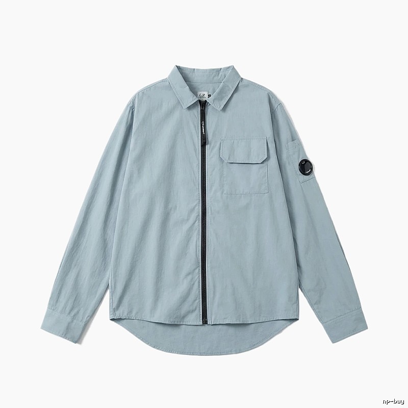 C.P. Series Simple Style Light Blue Shirt