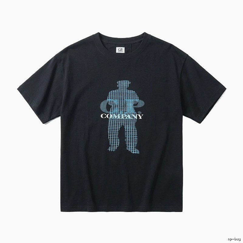 C.P. Trendy Brand Simple Style Black T-shirt