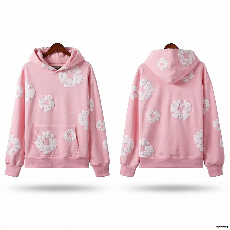 DENIM TEARS Floral Pink Hoodie