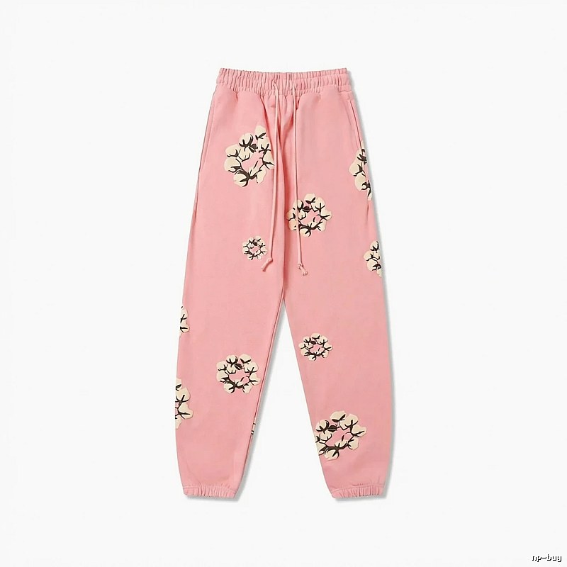 DENIM TEARS Floral Pink Sweatpants