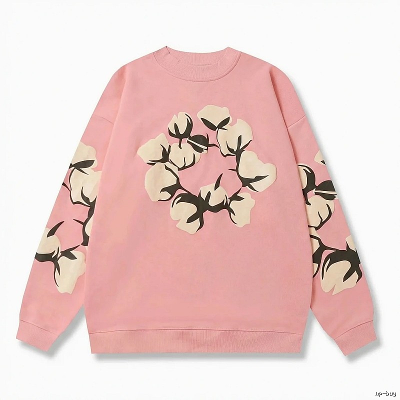 DENIM TEARS Pink Floral Sweatshirt