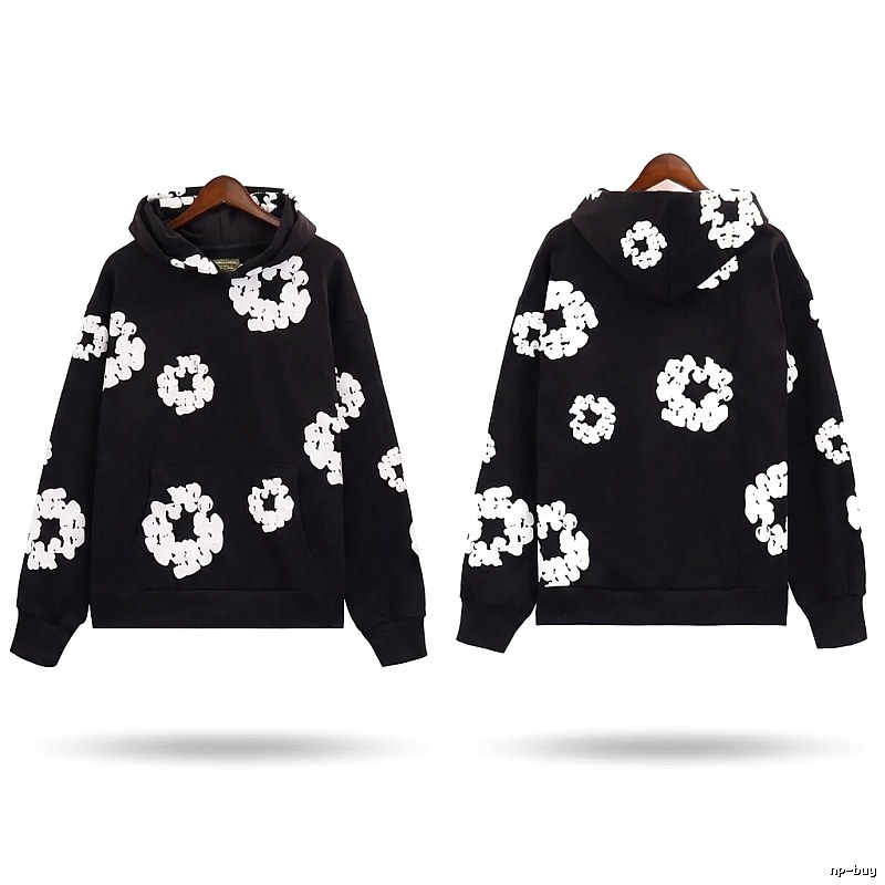DENIM TEARS Printed Trendy Cool Black Sweatshirt