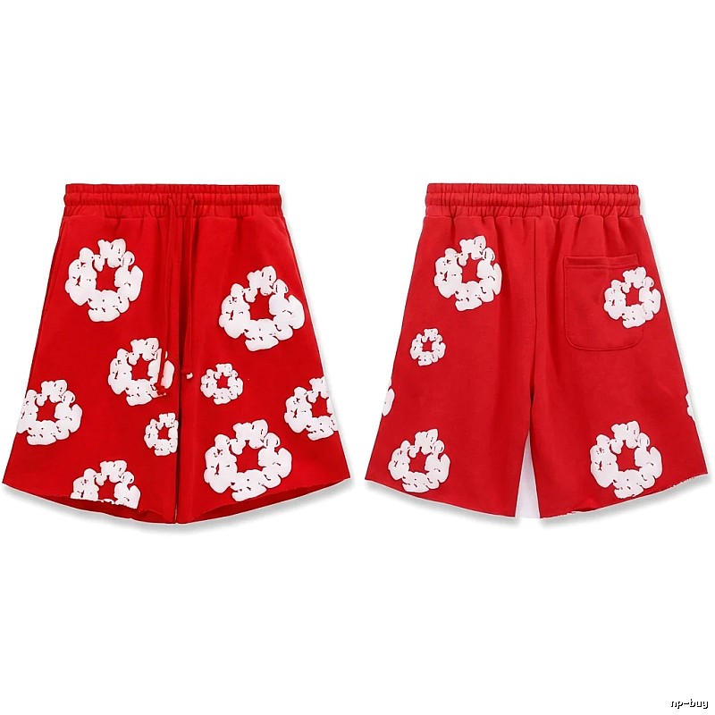 DENIM TEARS red trendy brand shorts