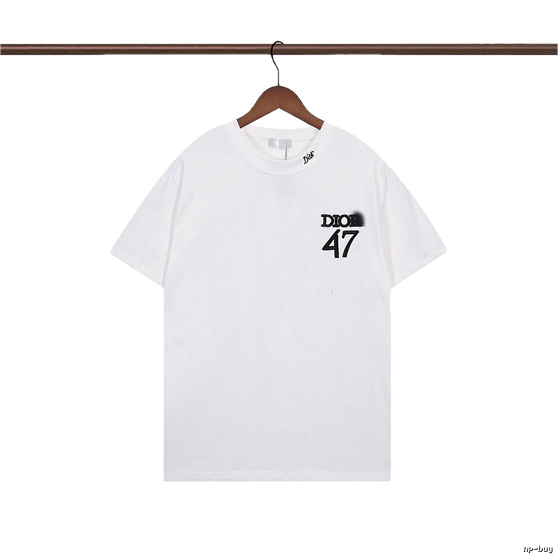 Dior 47 Collection Minimalist Style White T-Shirt