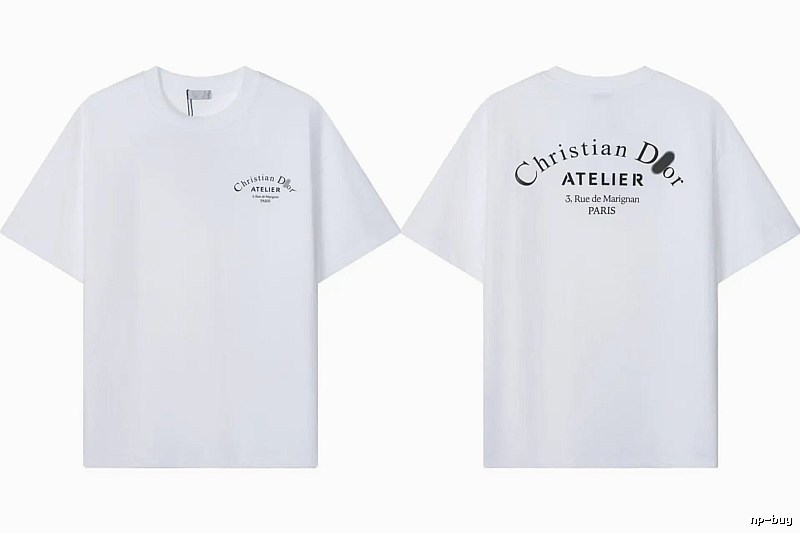 Dior Atelier Minimalist Style White T-Shirt