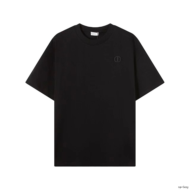 Dior Classic Collection Minimalist Style Black T-Shirt