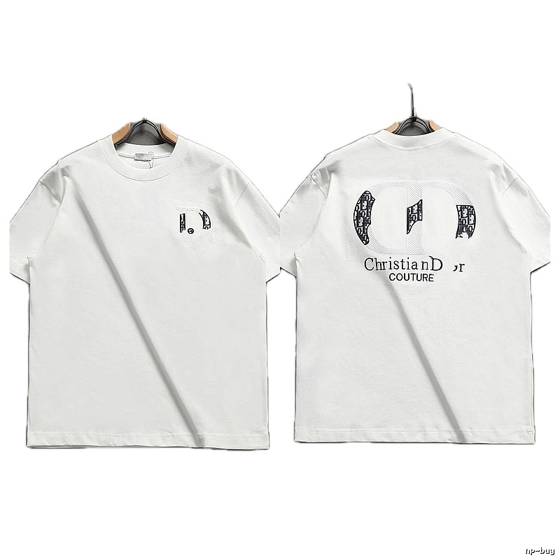 Dior Couture Monogram-style White Short-sleeve T-shirt