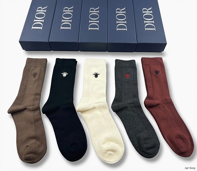 Dior embroidered fashion socks