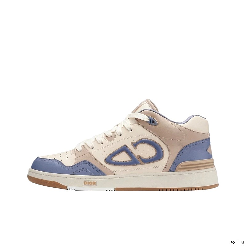 Dior high-top fashionable blue and white sports shoes