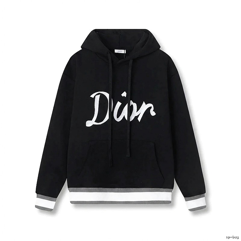 Dior letter-style black sweatshirt