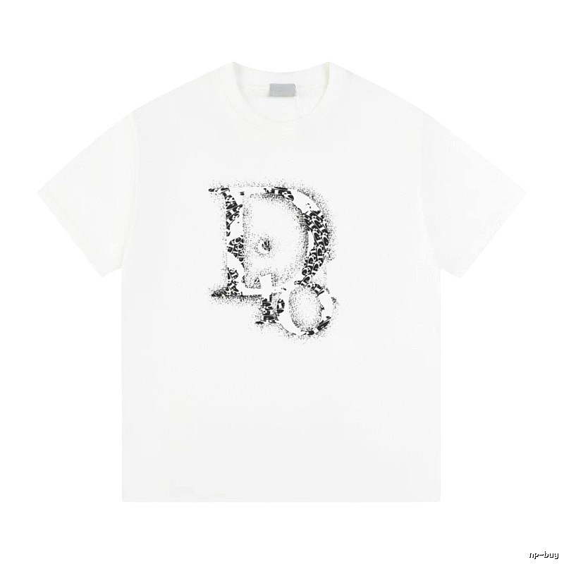 Dior Minimalist Monogram White Short-sleeved T-shirt