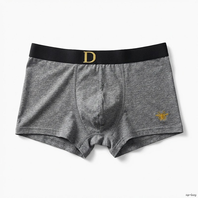 Dior minimalist style grey underwear