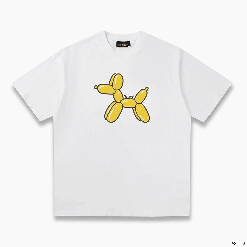 DREW Balloon Dog Simple White T-shirt