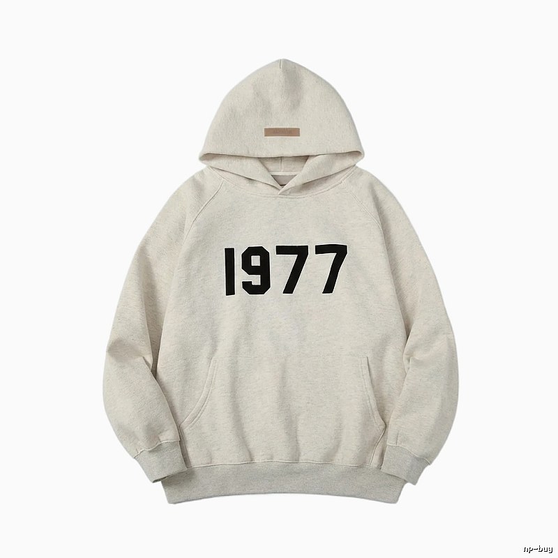 ESSENTIALS 1977 Style Light Grey Hoodie