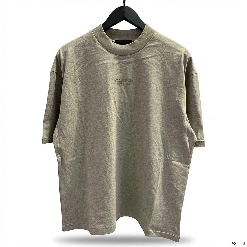 ESSENTIALS Basic Light Gray T-shirt
