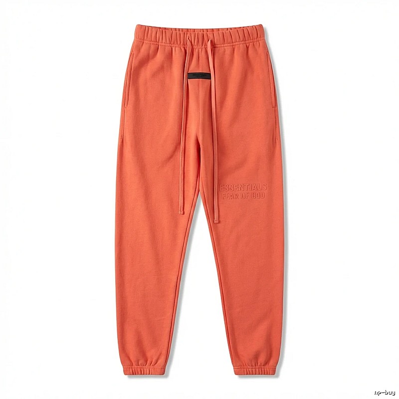 ESSENTIALS Basic Orange Sweatpants