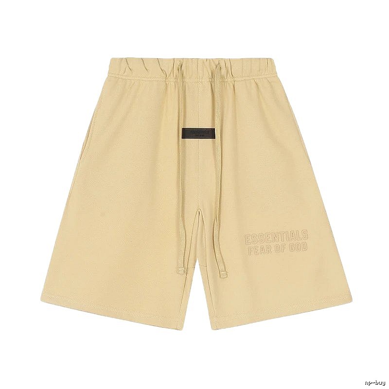 ESSENTIALS minimalist khaki shorts