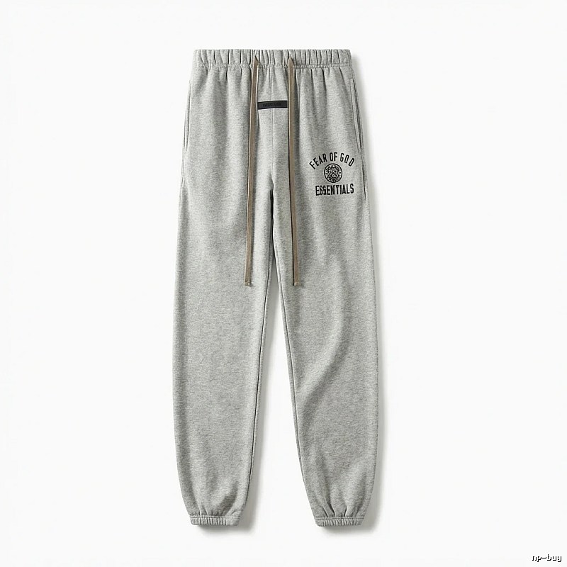ESSENTIALS minimalist light gray sweatpants