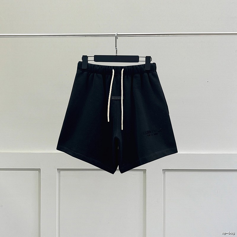ESSENTIALS Minimalist Style Black Shorts
