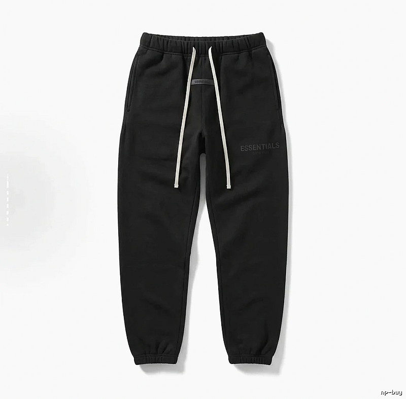 ESSENTIALS minimalist style black sweatpants