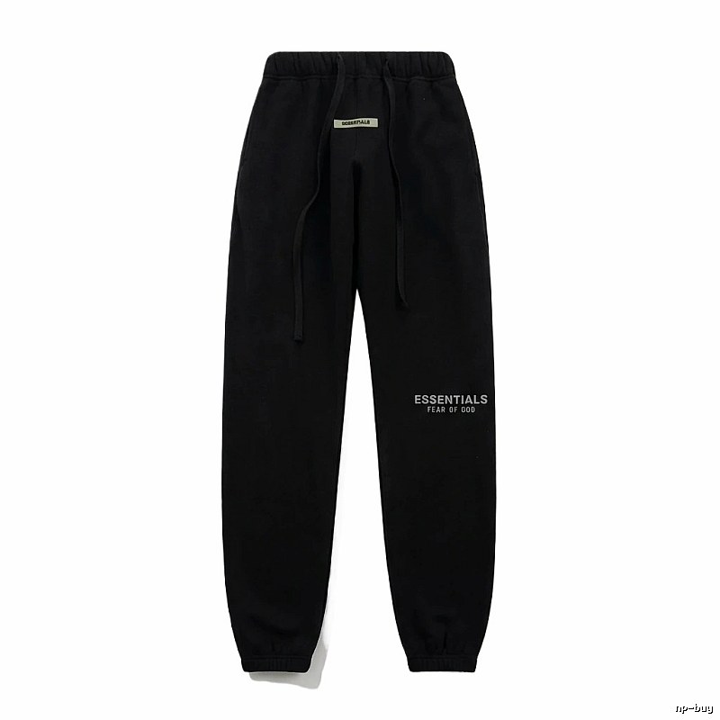 ESSENTIALS minimalist style black sweatpants