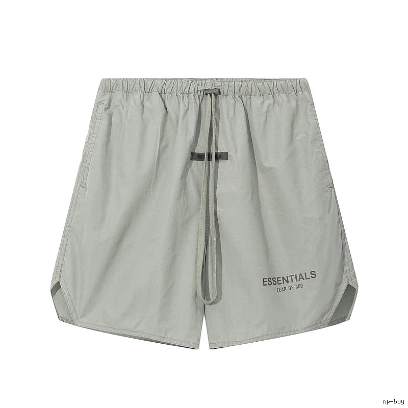 ESSENTIALS minimalist style light gray shorts