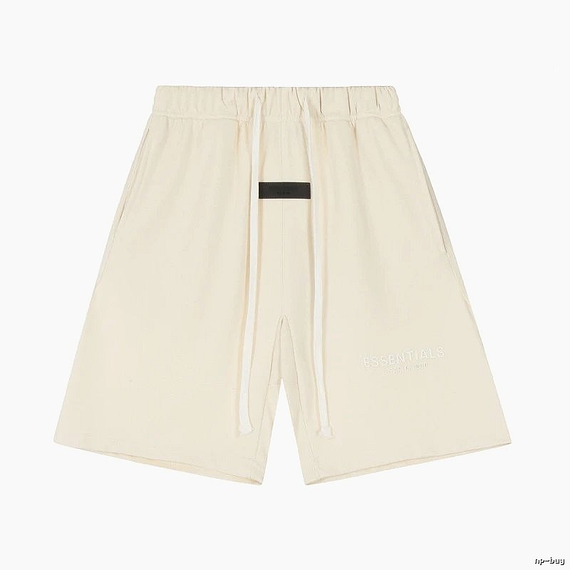 ESSENTIALS minimalist style off-white shorts