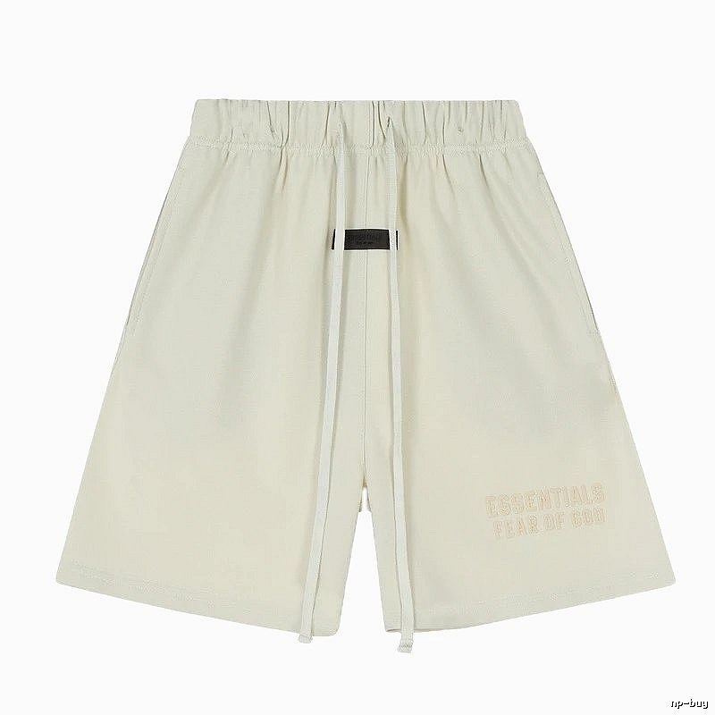 ESSENTIALS minimalist style off-white shorts