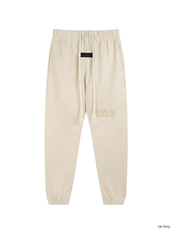 ESSENTIALS minimalist style off-white sweatpants