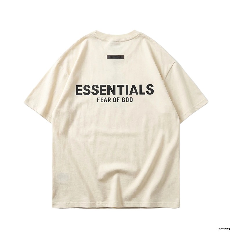 ESSENTIALS minimalist style off-white T-shirt