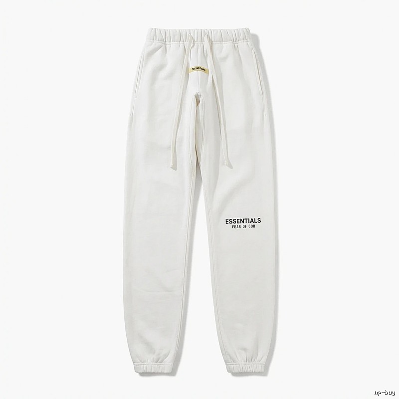 ESSENTIALS minimalist style white sweatpants