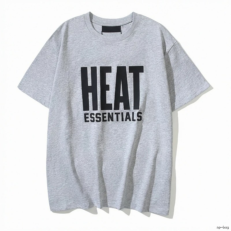 ESSENTIALS Simple Gray Short-sleeve Shirt