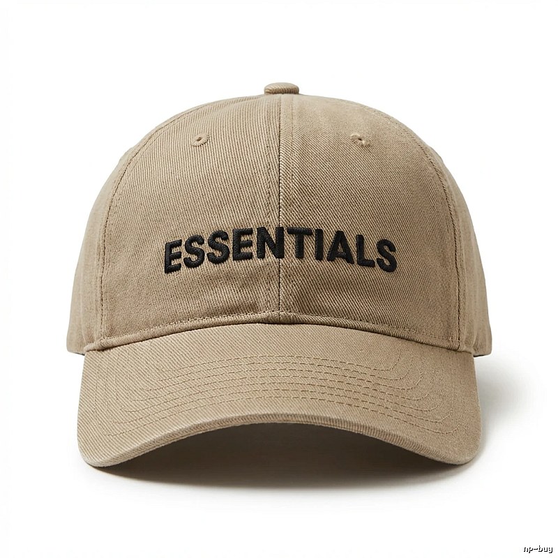 ESSENTIALS Simple Style Khaki Hat