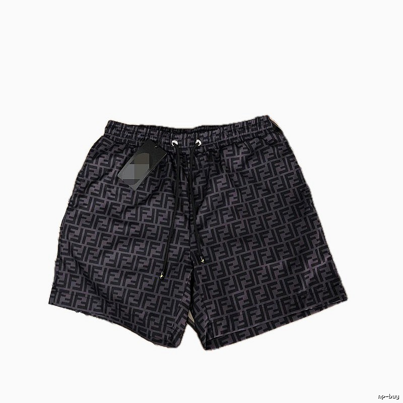 Fendi FF Monogram Trendy Cool Style Black Casual Shorts