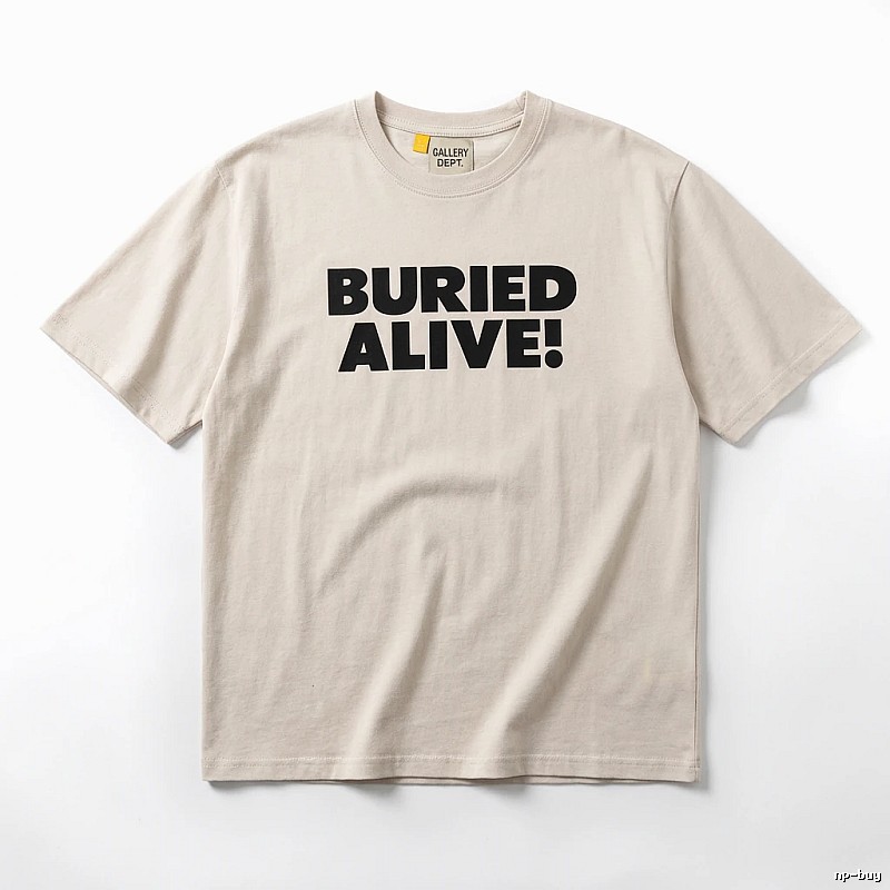 Gallery Dept. Alphabet Style Beige T-shirt