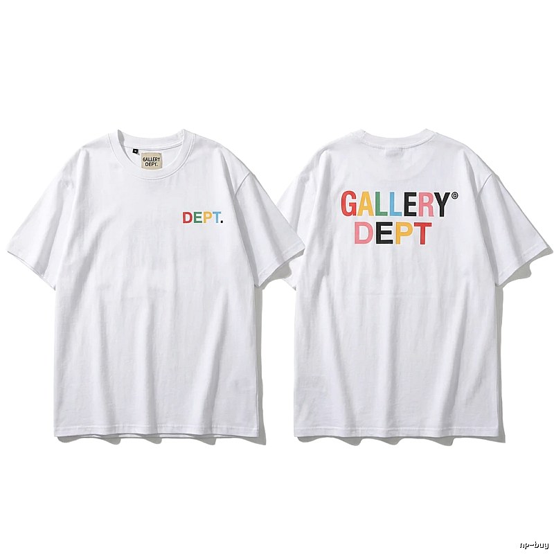 Gallery Dept Colorful Letter Style White T-shirt