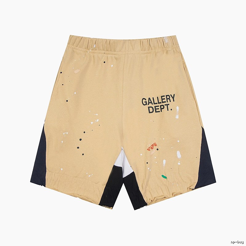 Gallery Dept. Graffiti Style Khaki Shorts