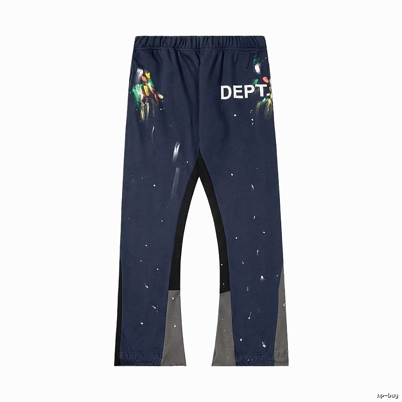 Gallery Dept graffiti-style navy blue pants
