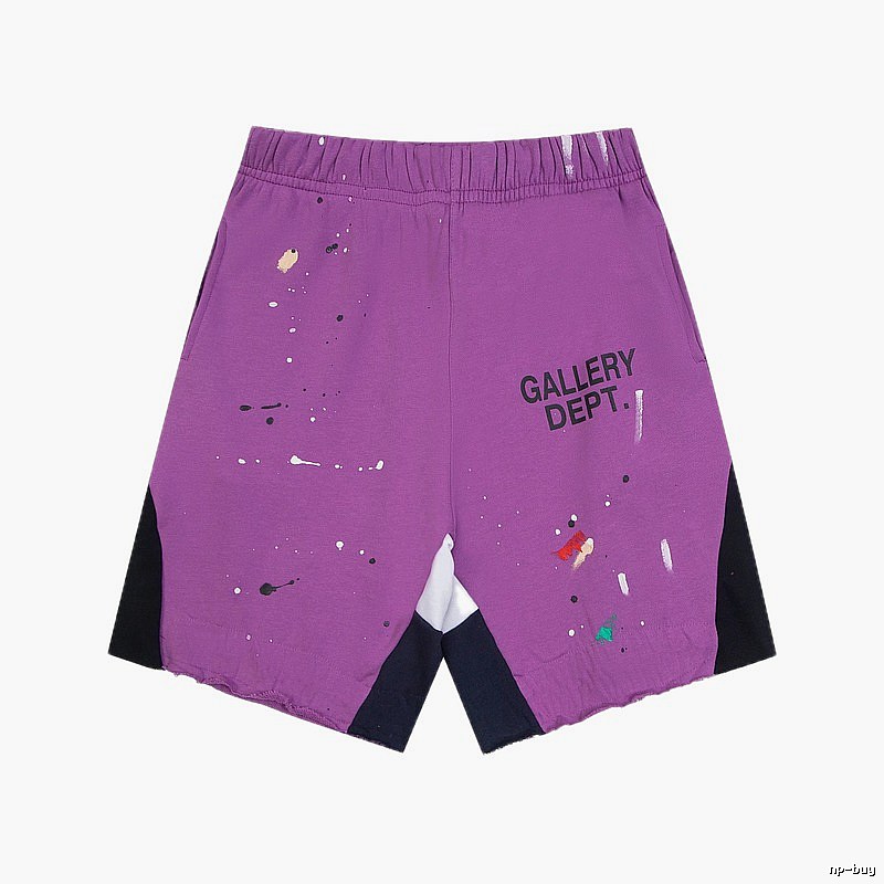 Gallery Dept. graffiti-style purple shorts