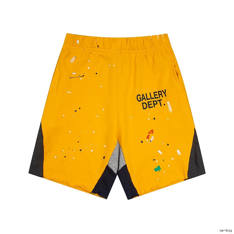 Gallery Dept. Graffiti-style Yellow Shorts