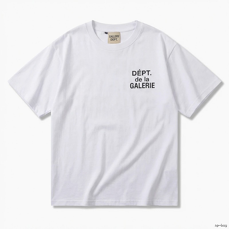 Gallery Dept Minimalist Style White T-shirt